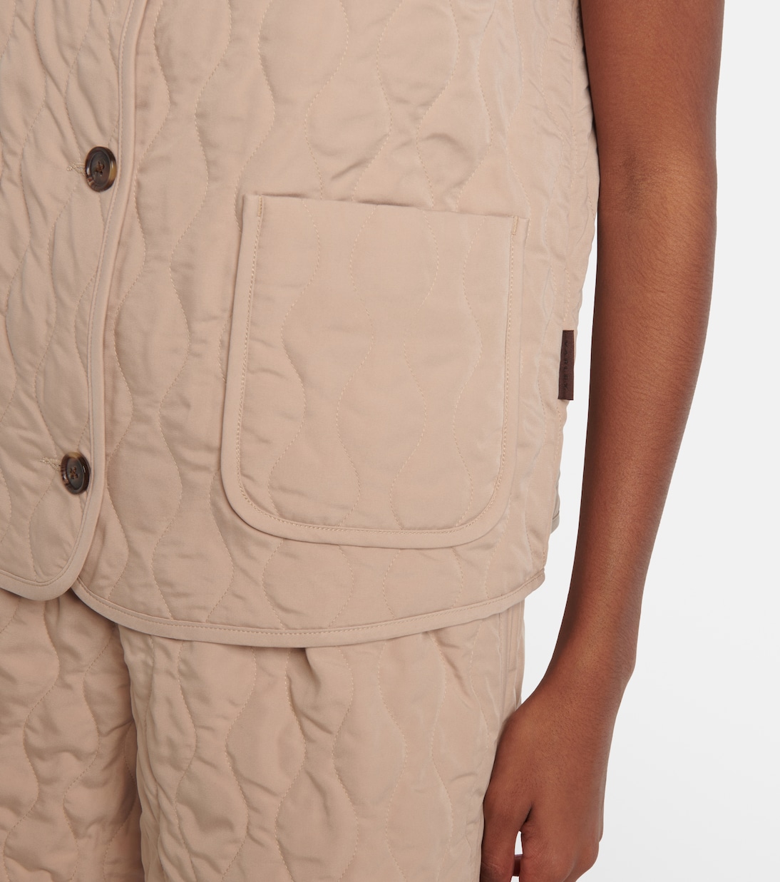 Karla quilted twill vest | Varley