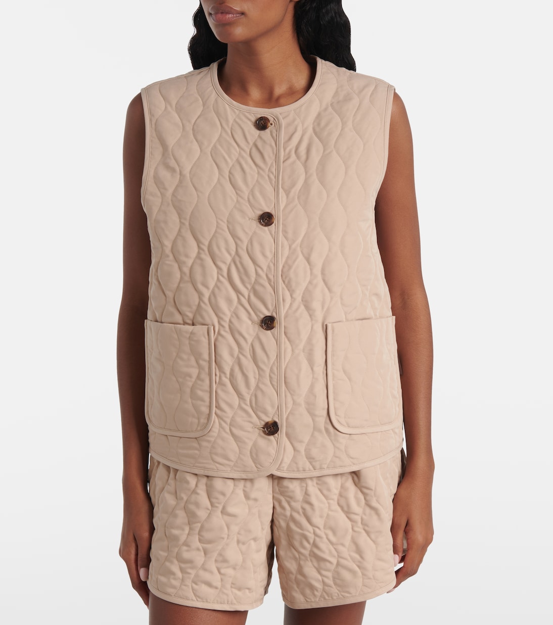 Karla quilted twill vest | Varley