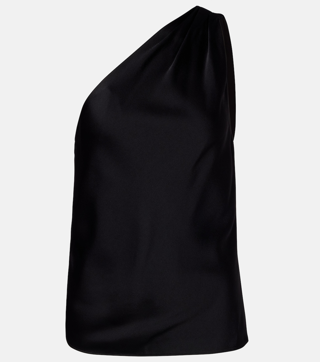 One-shoulder crêpe satin top | Tom Ford