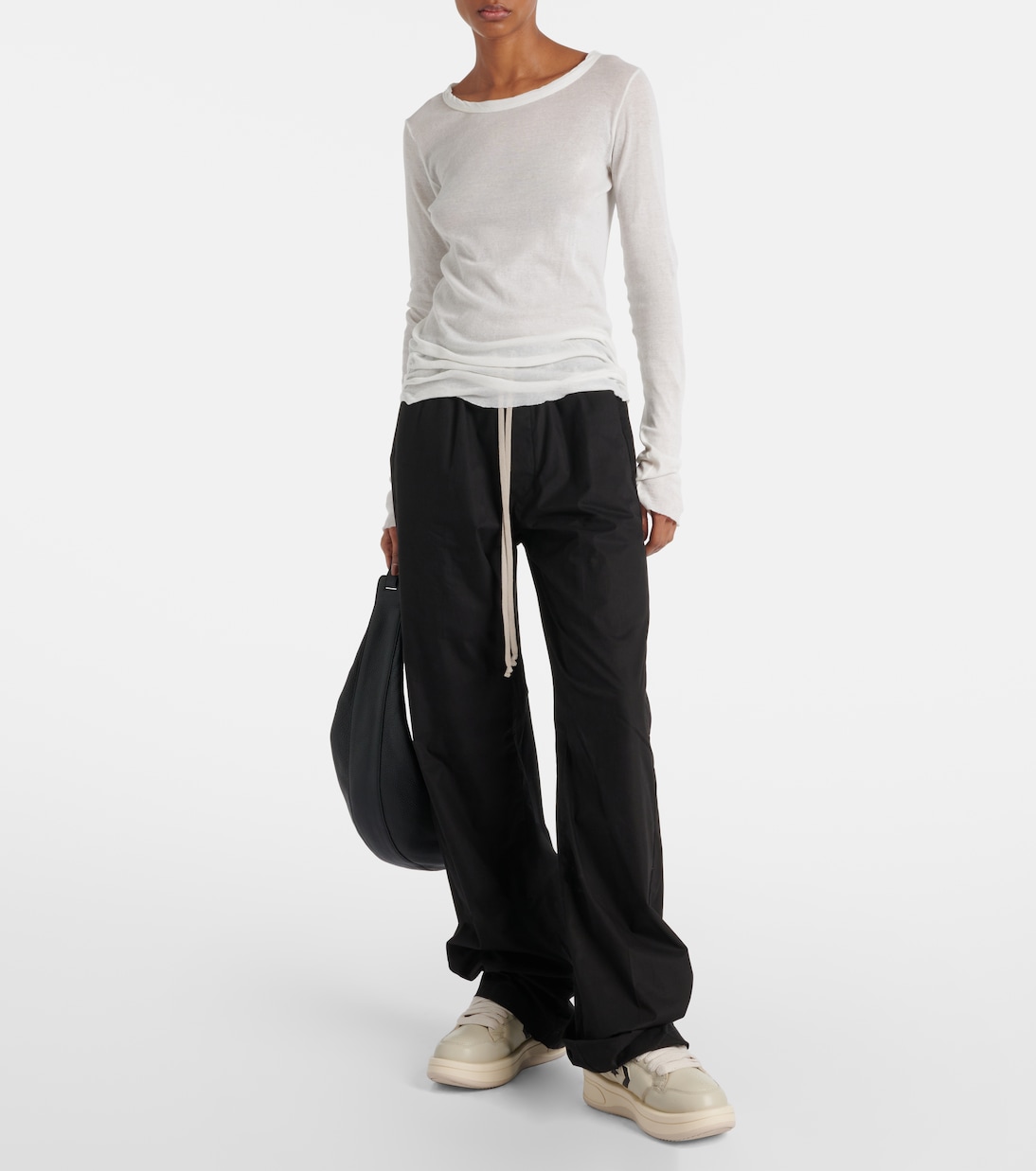 x Converse Turbowpn leather sneakers | Rick Owens