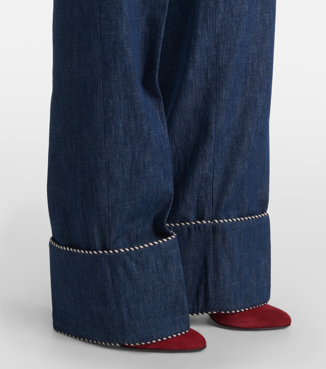 Pantaloni regular in chambray | Valentino