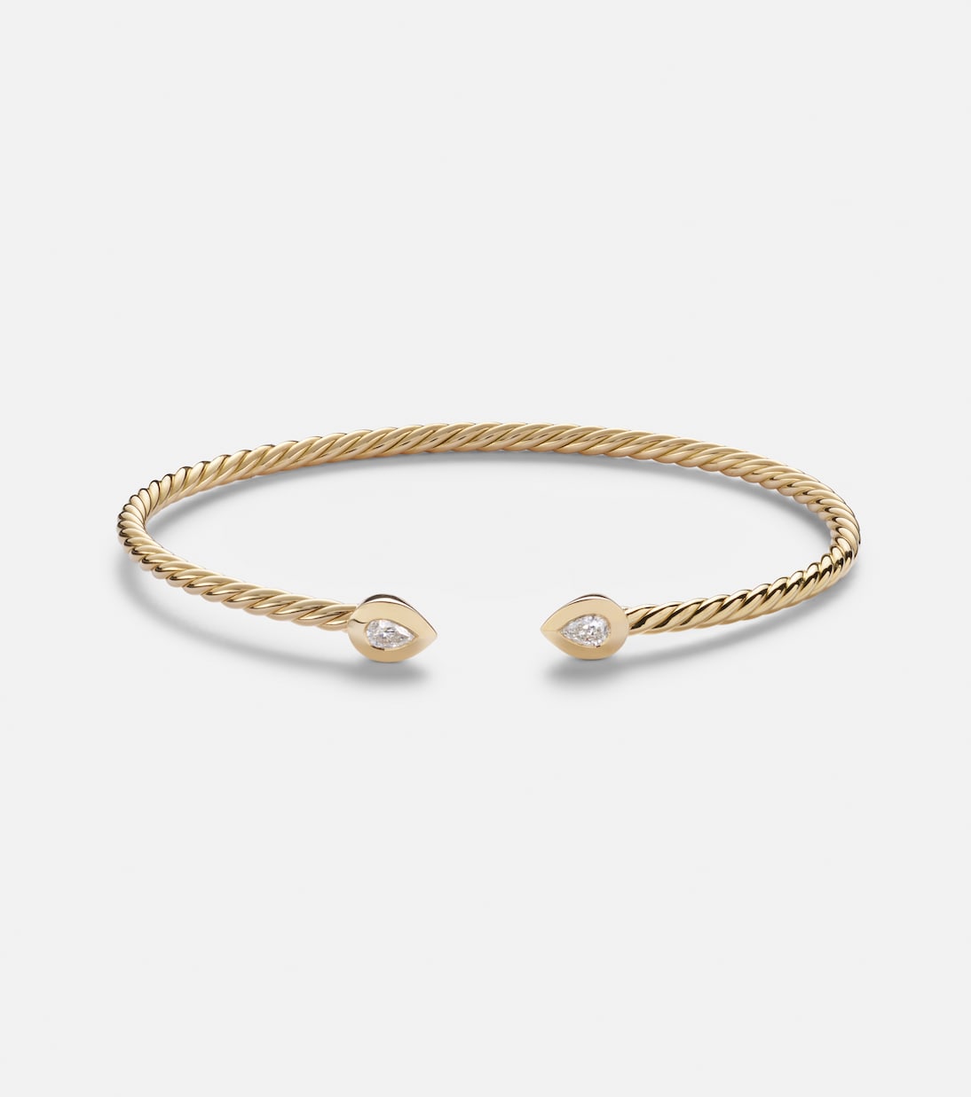 Petite Modern Renaissance® Cablespira® 18kt gold bracelet with diamonds | David Yurman