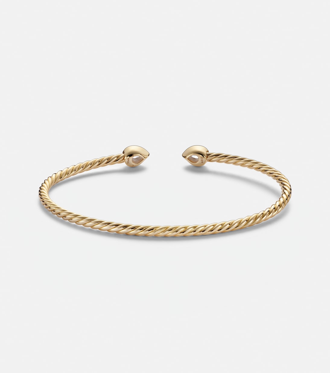 Petite Modern Renaissance® Cablespira® 18kt gold bracelet with diamonds | David Yurman