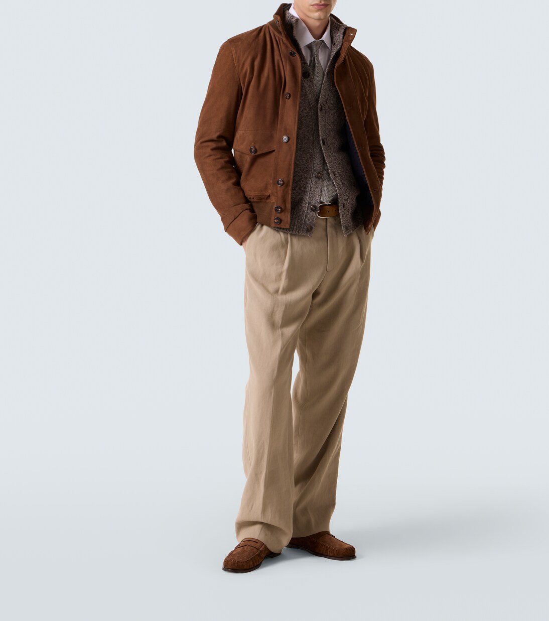 Suede bomber jacket | Slowear