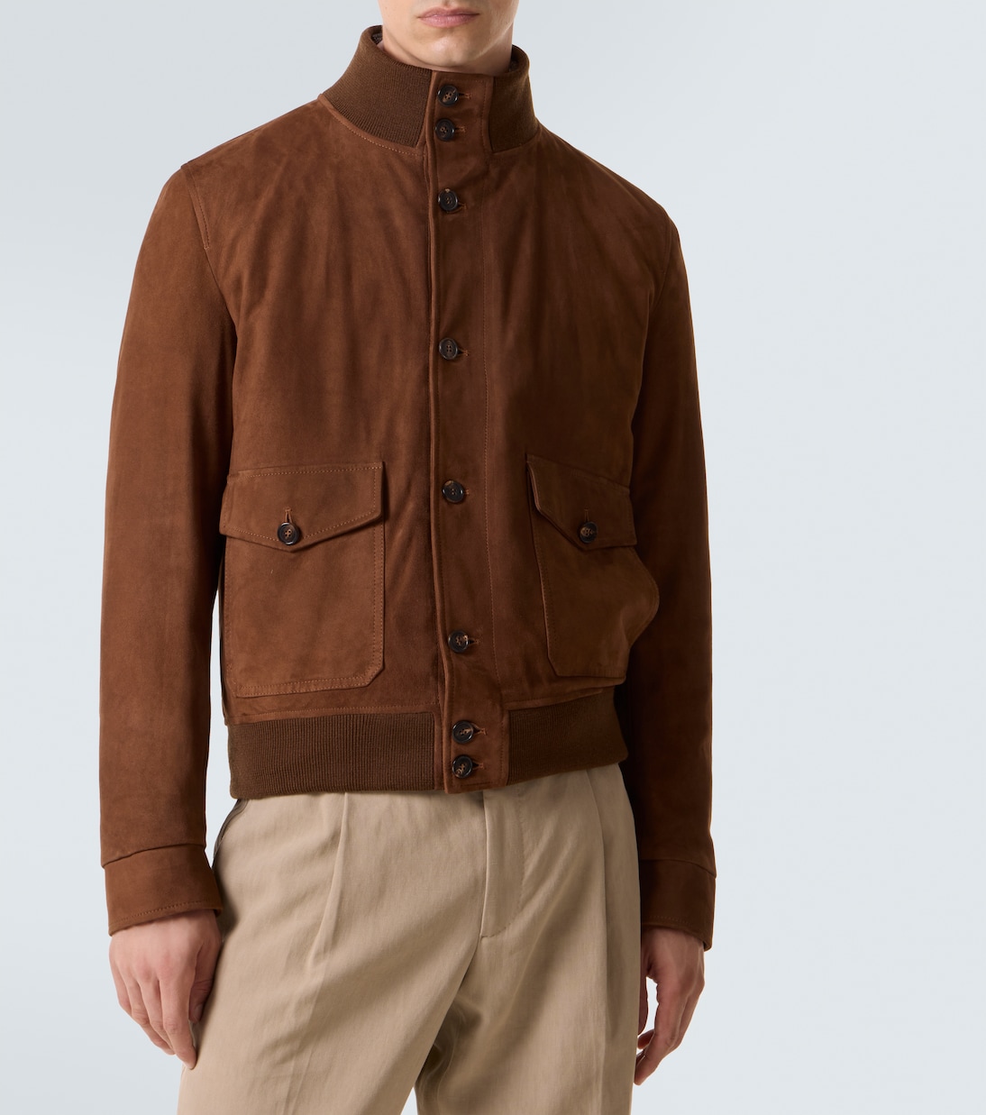Suede bomber jacket | Slowear