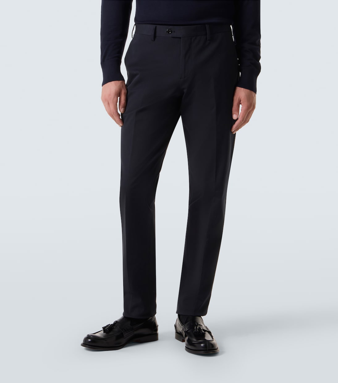 Cotton-blend slim pants | Lardini