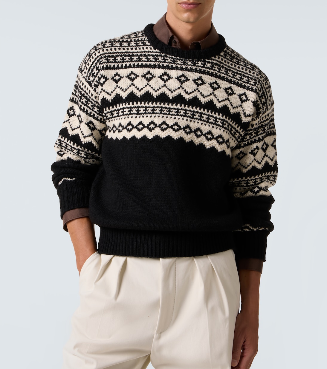 Jersey de cachemir en intarsia | Ralph Lauren Purple Label