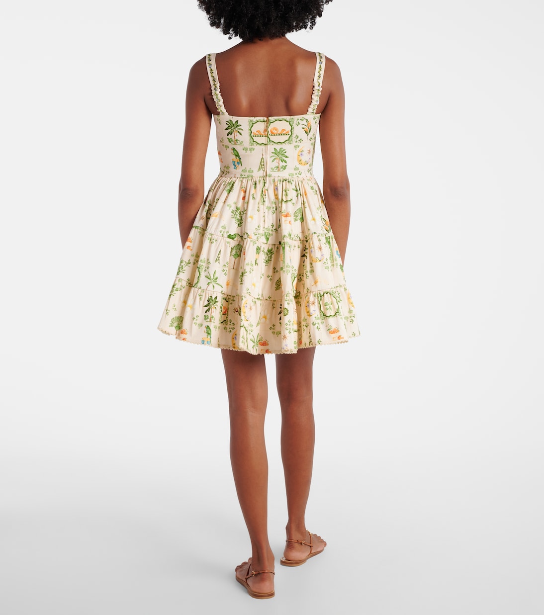 Lima floral cotton-blend minidress | Agua by Agua Bendita