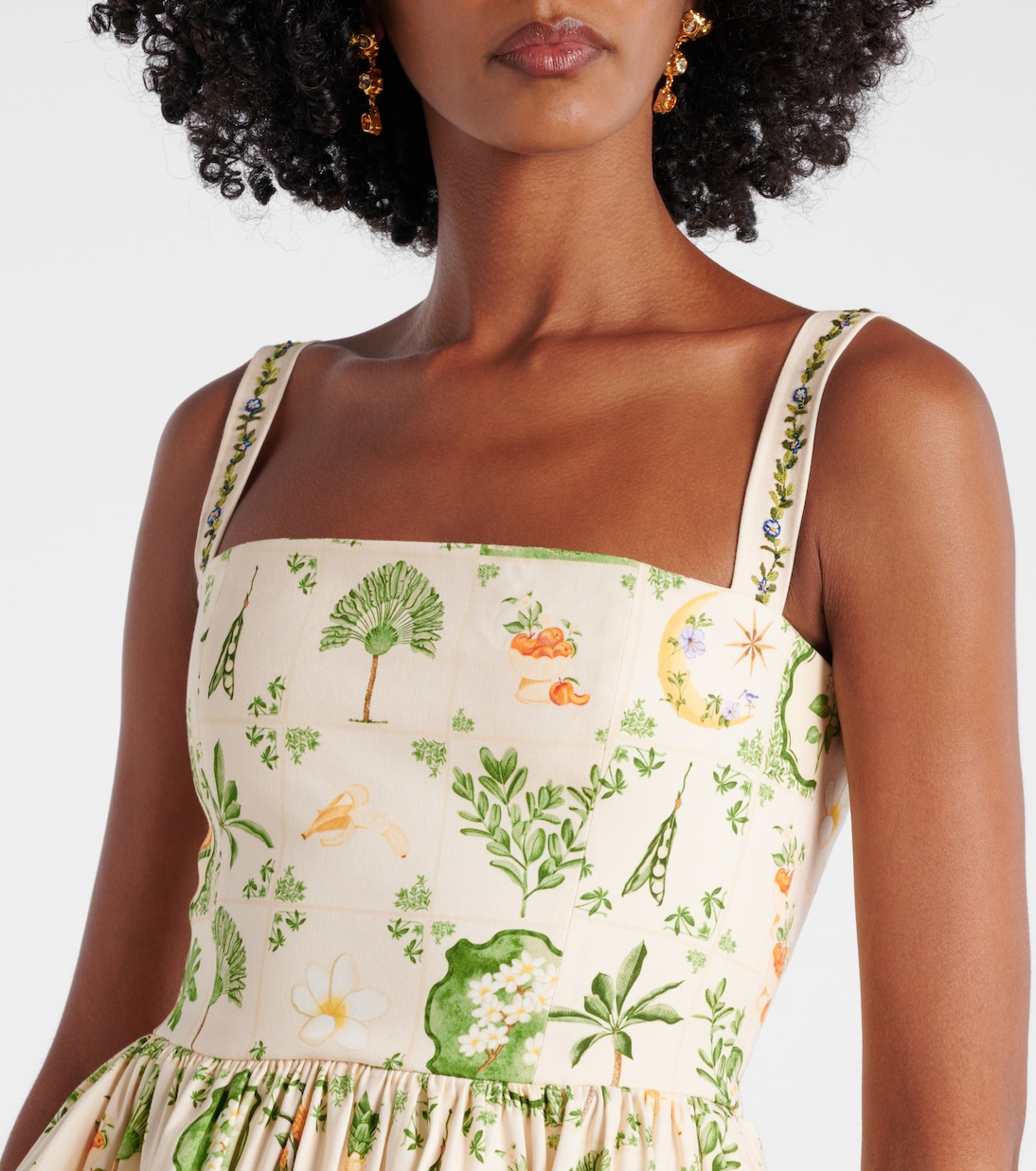 Lima floral cotton-blend minidress | Agua by Agua Bendita