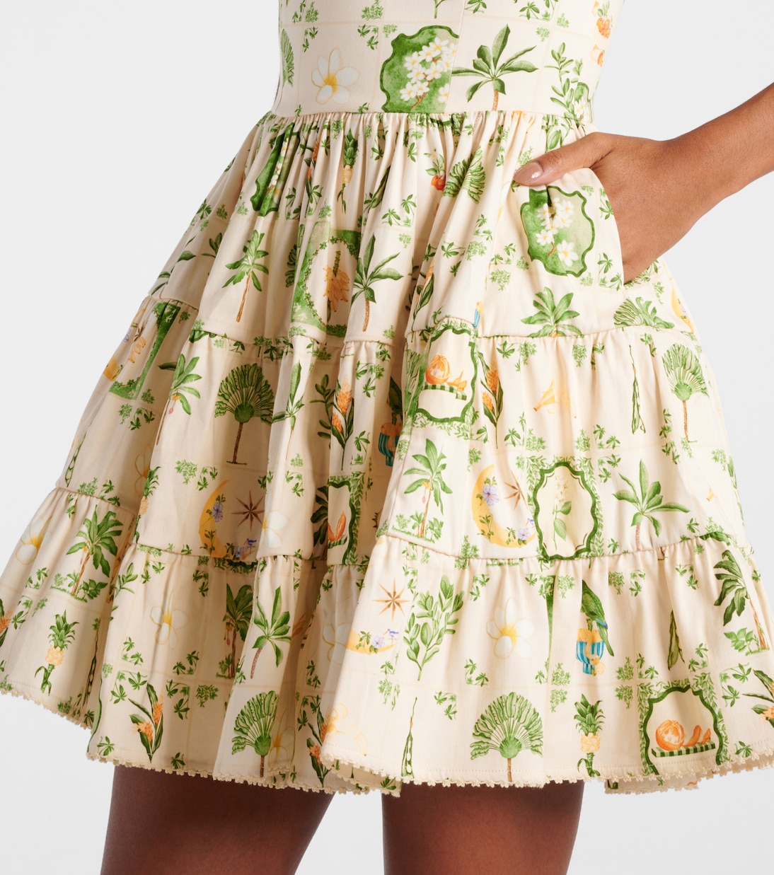 Lima floral cotton-blend minidress | Agua by Agua Bendita