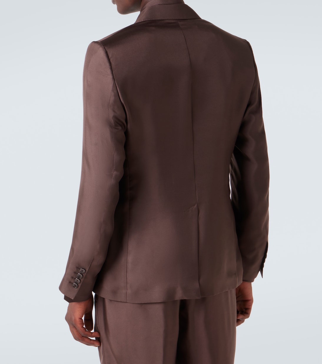 Double-breasted silk twill blazer | Dolce&Gabbana
