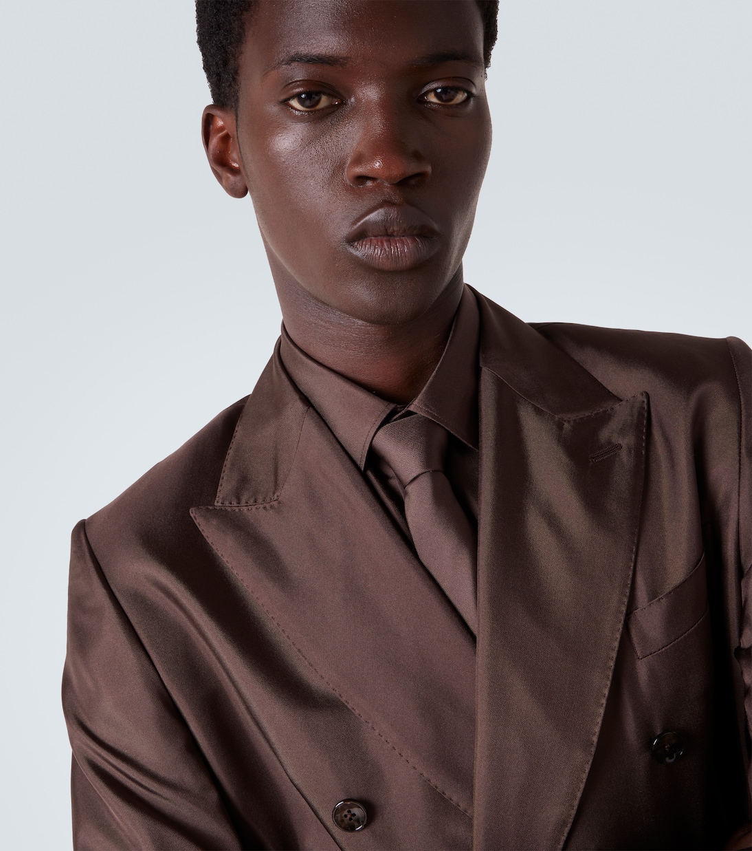 Double-breasted silk twill blazer | Dolce&Gabbana