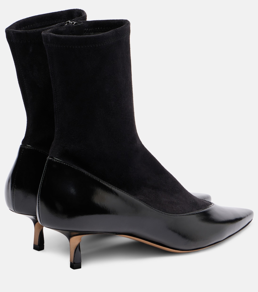 Tourni leather and suede ankle boots | Jacquemus