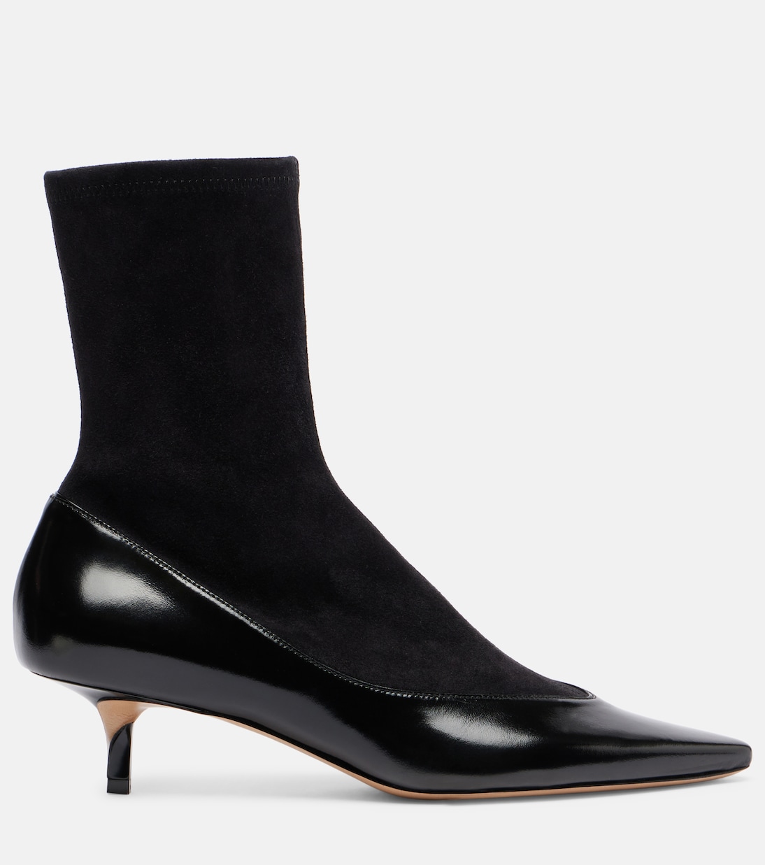 Tourni leather and suede ankle boots | Jacquemus