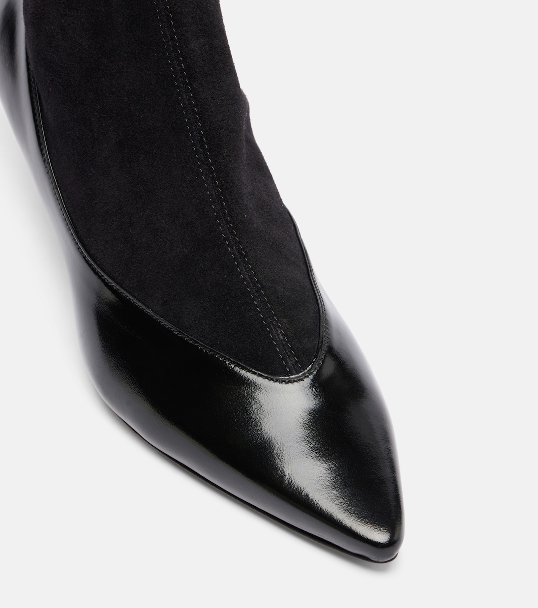 Tourni leather and suede ankle boots | Jacquemus