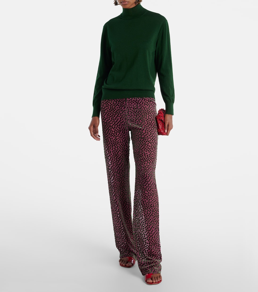 Polka-dot straight pants | Dries Van Noten