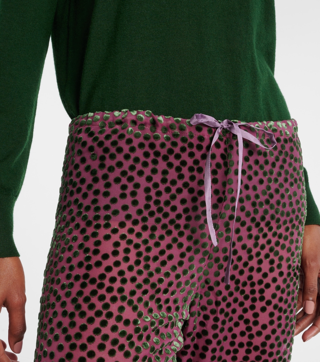 Polka-dot straight pants | Dries Van Noten