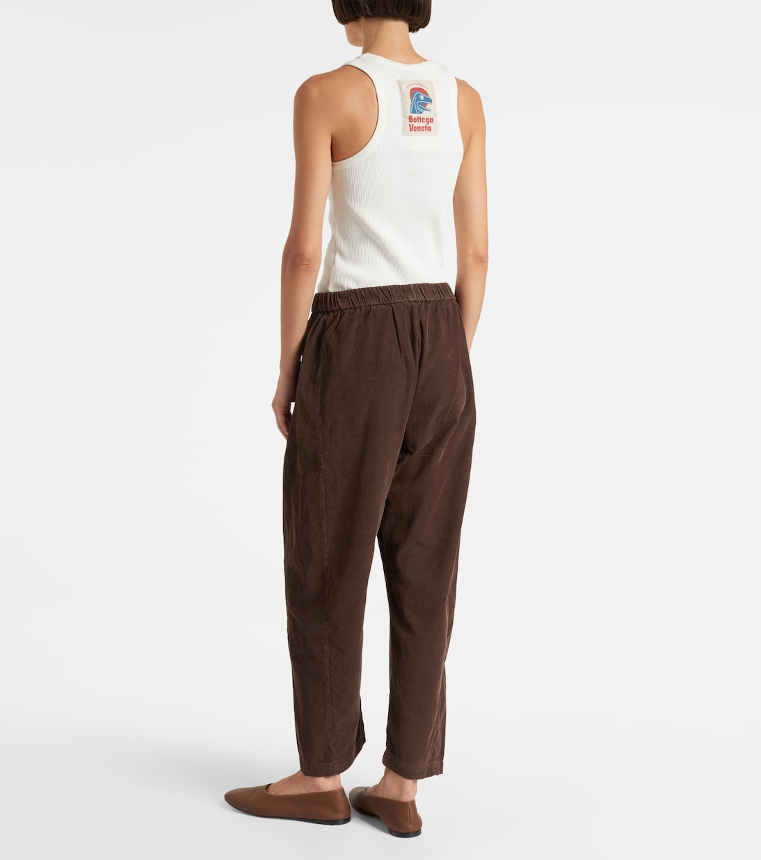 Laney cotton straight pants | Velvet