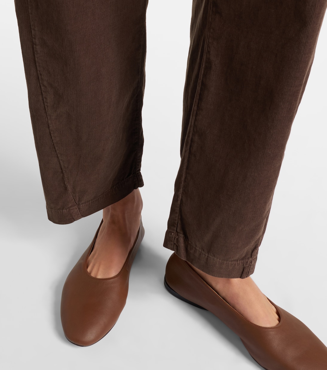 Laney cotton straight pants | Velvet