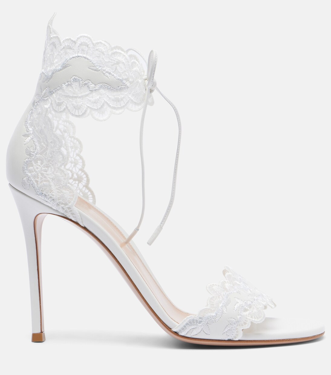 Evie 105 embroidered leather sandals | Gianvito Rossi