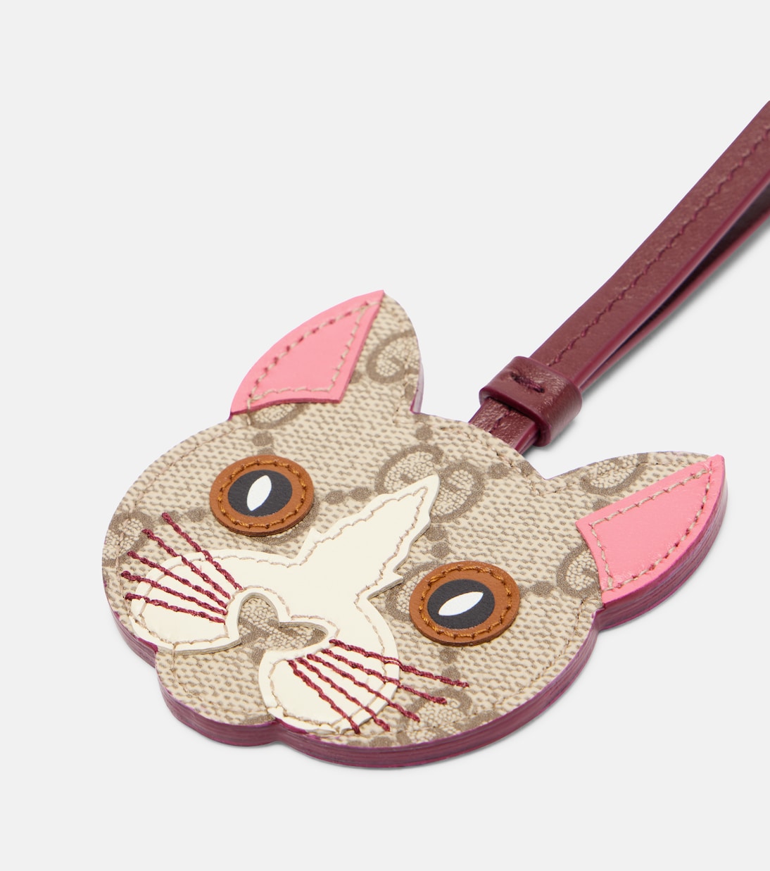 GG Canvas leather bag charm | Gucci