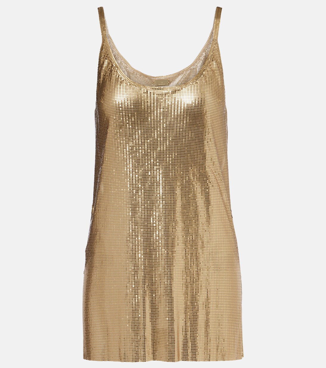 Minikleid aus Metallic-Mesh | Rabanne