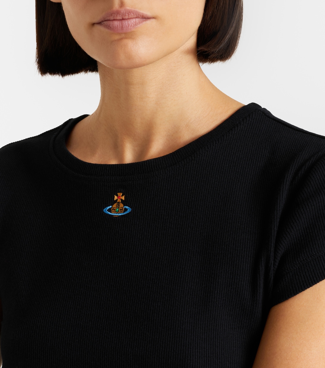 Peru cropped cotton-blend jersey T-shirt | Vivienne Westwood