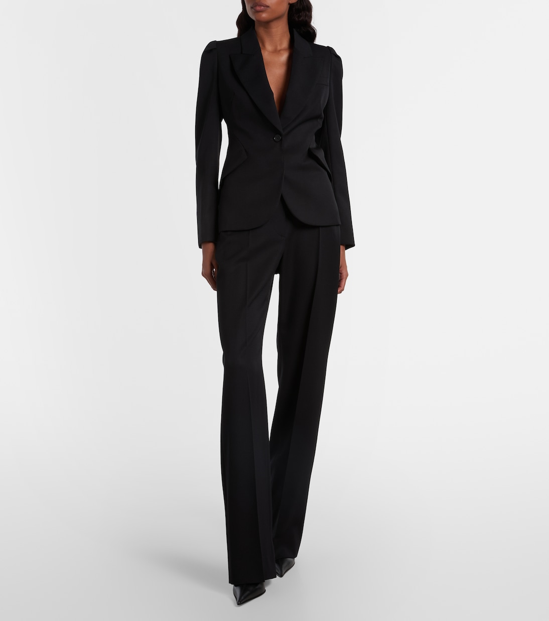 单排扣羊毛夹克 | McQueen