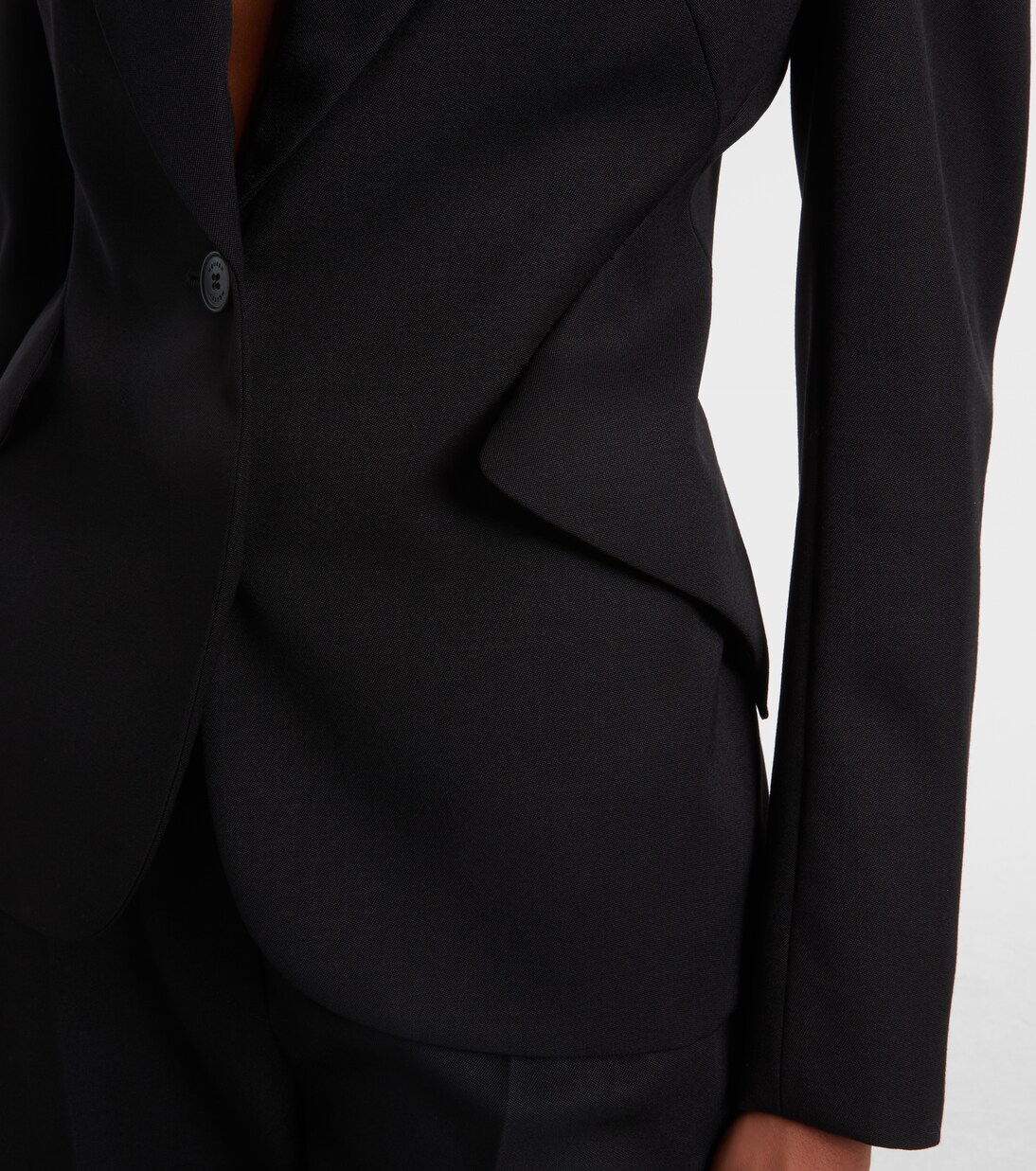 单排扣羊毛夹克 | McQueen