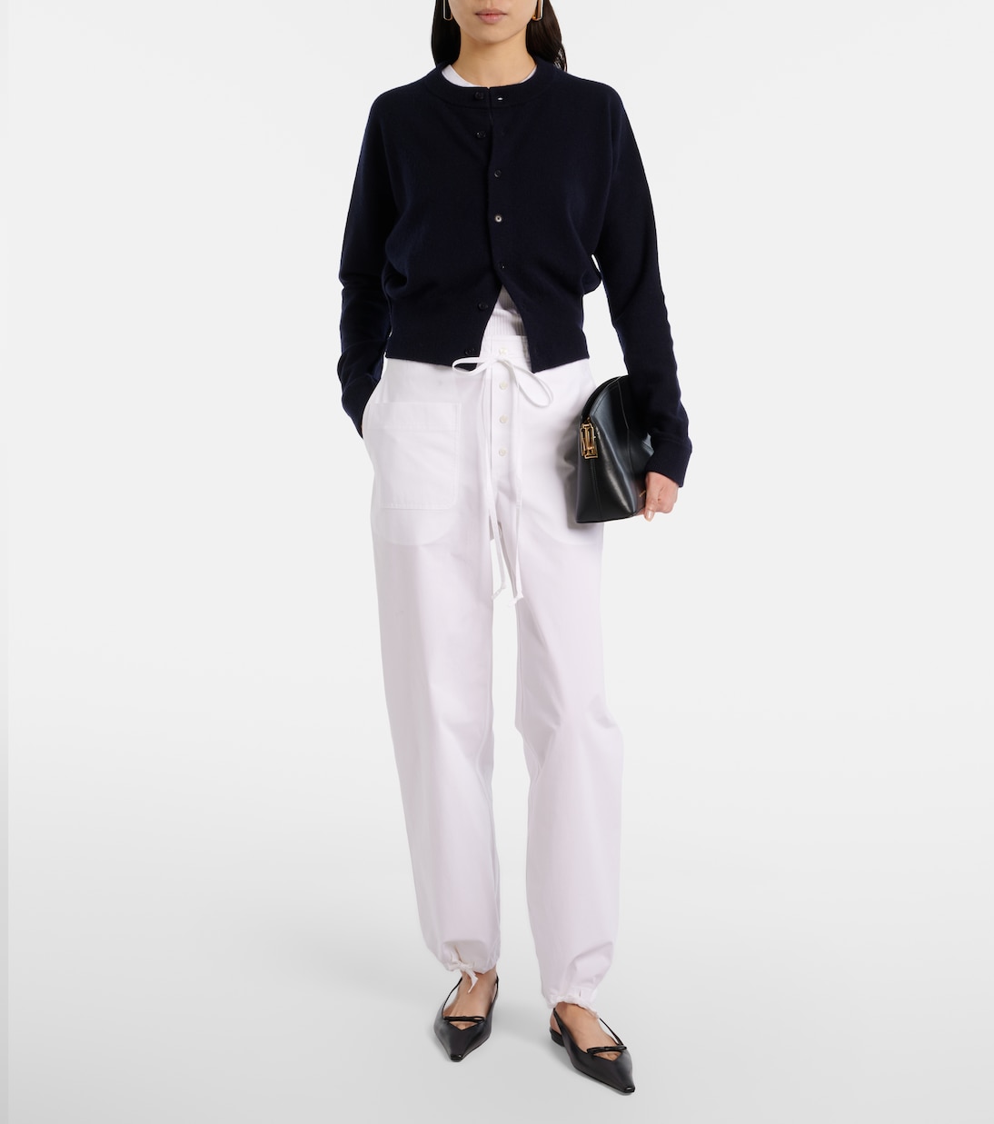 Cotton poplin tapered pants | Victoria Beckham
