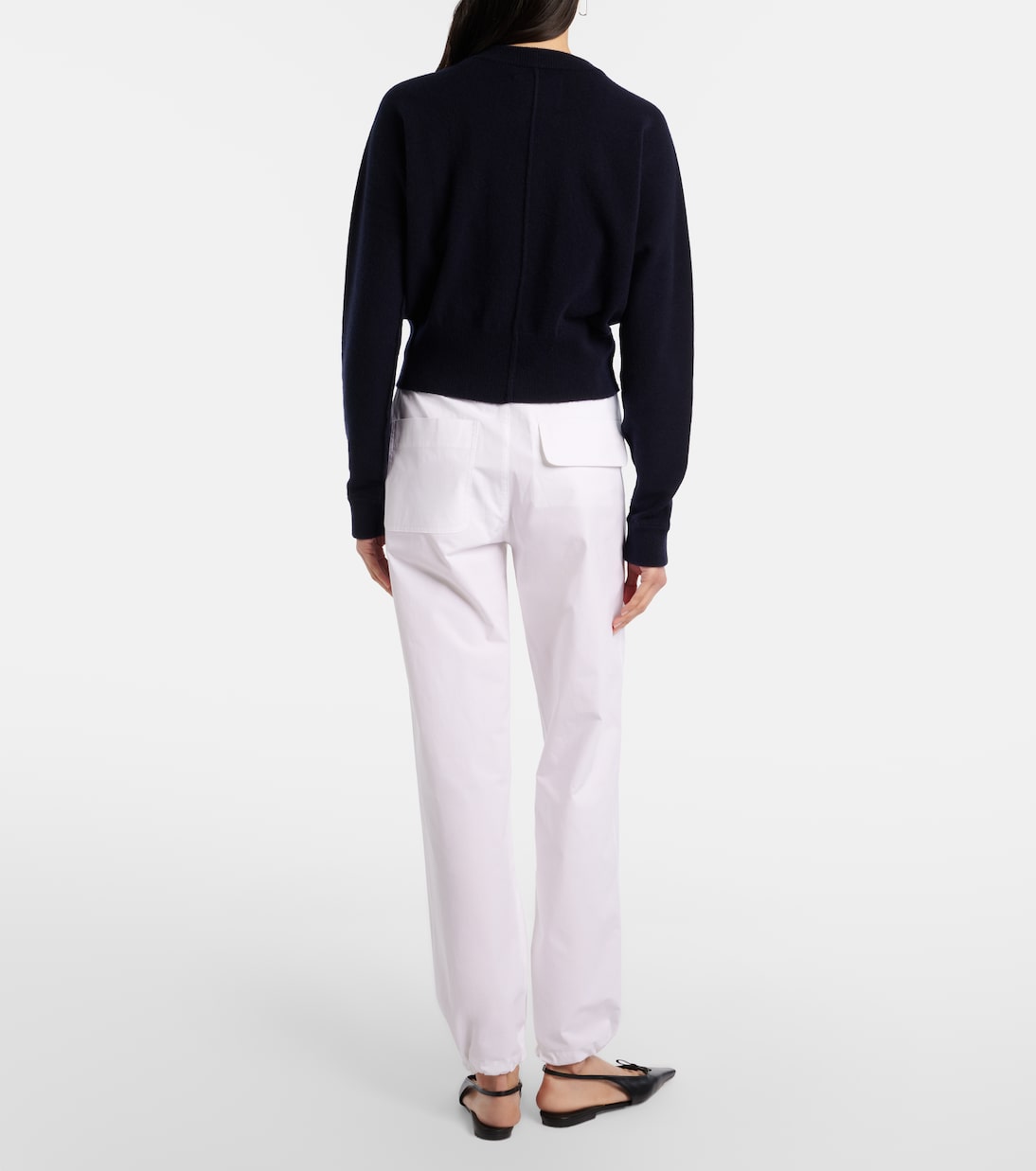 Cotton poplin tapered pants | Victoria Beckham