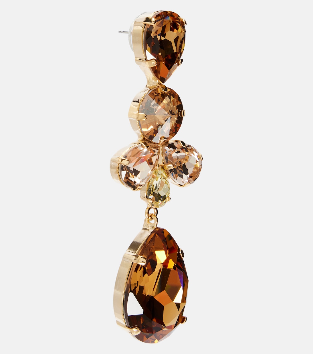 Jillian gold-plated drop earrings | Jennifer Behr