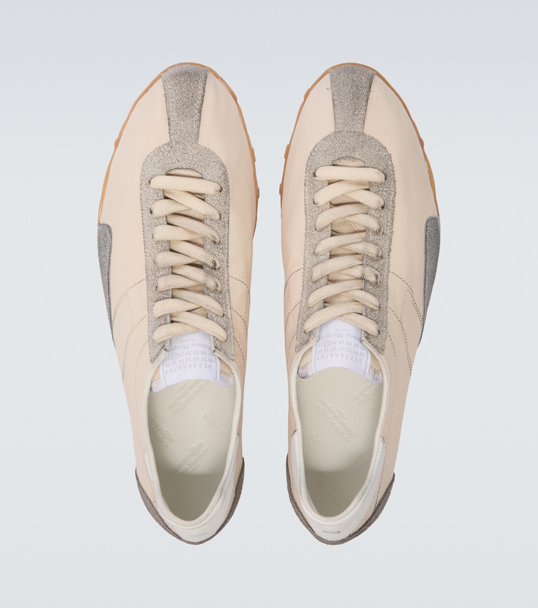 Sprinters suede-trimmed leather sneakers | Maison Margiela