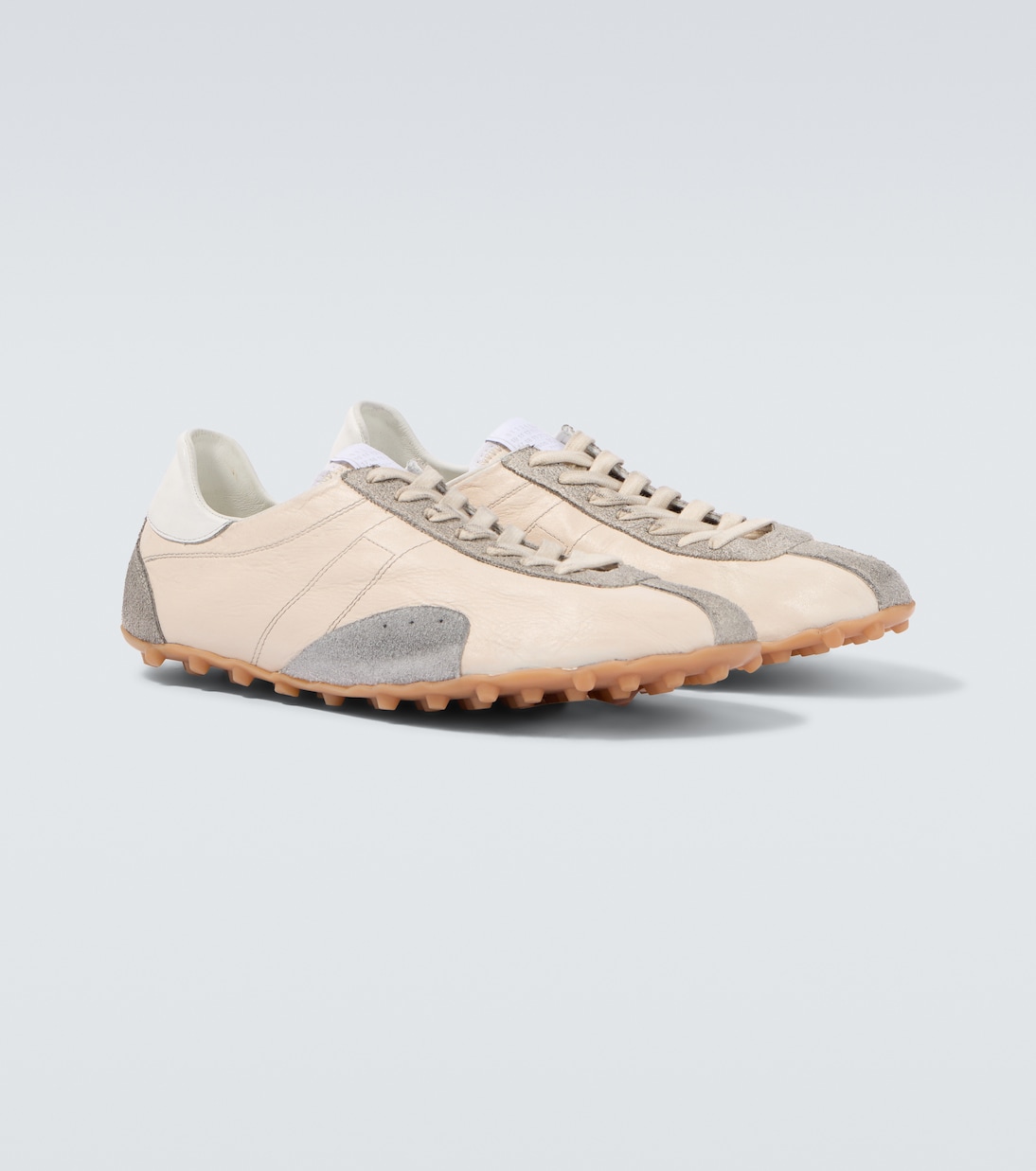 Sprinters suede-trimmed leather sneakers | Maison Margiela