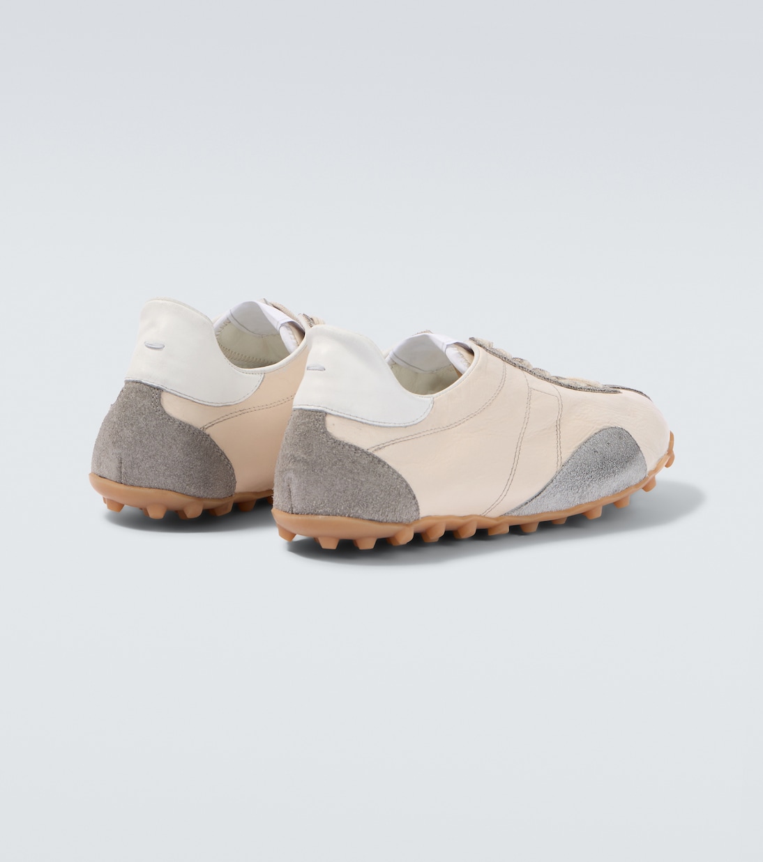 Sprinters suede-trimmed leather sneakers | Maison Margiela