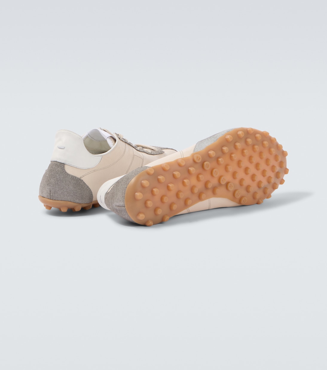 Sprinters suede-trimmed leather sneakers | Maison Margiela