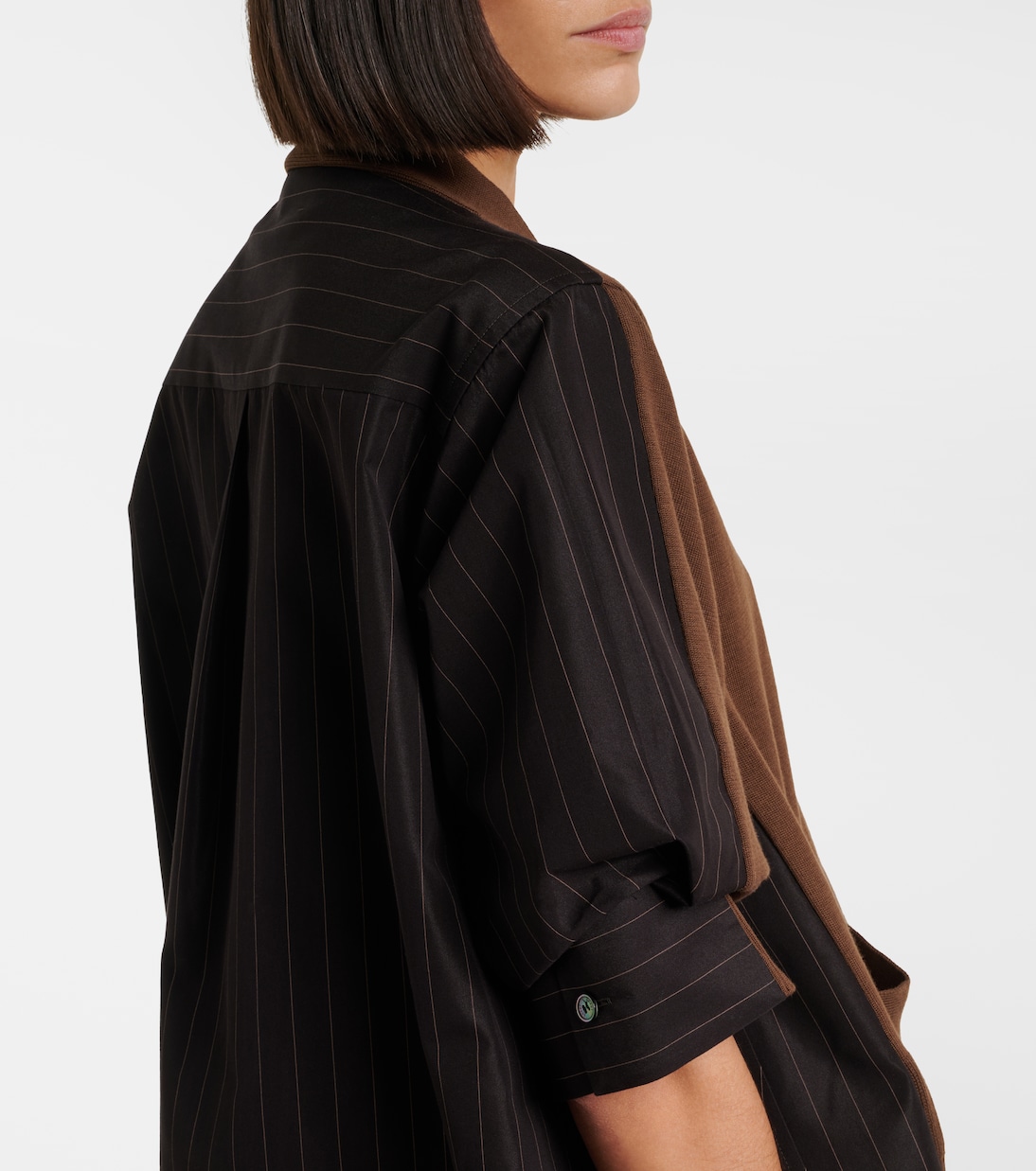 Striped cotton cardigan | Sacai