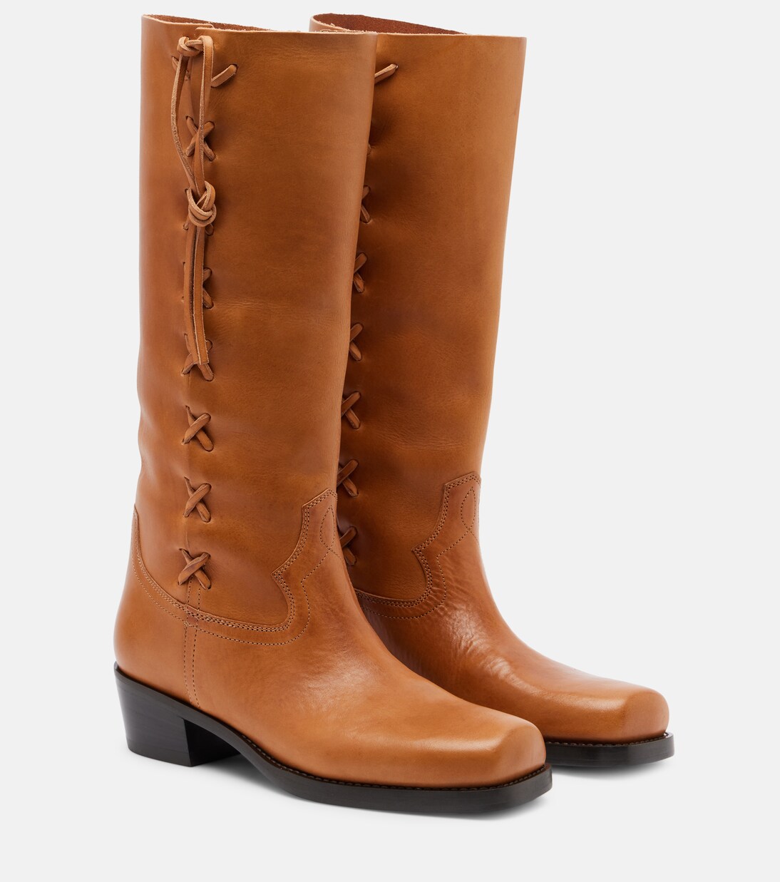 Roxanne leather knee-high boots | Paris Texas