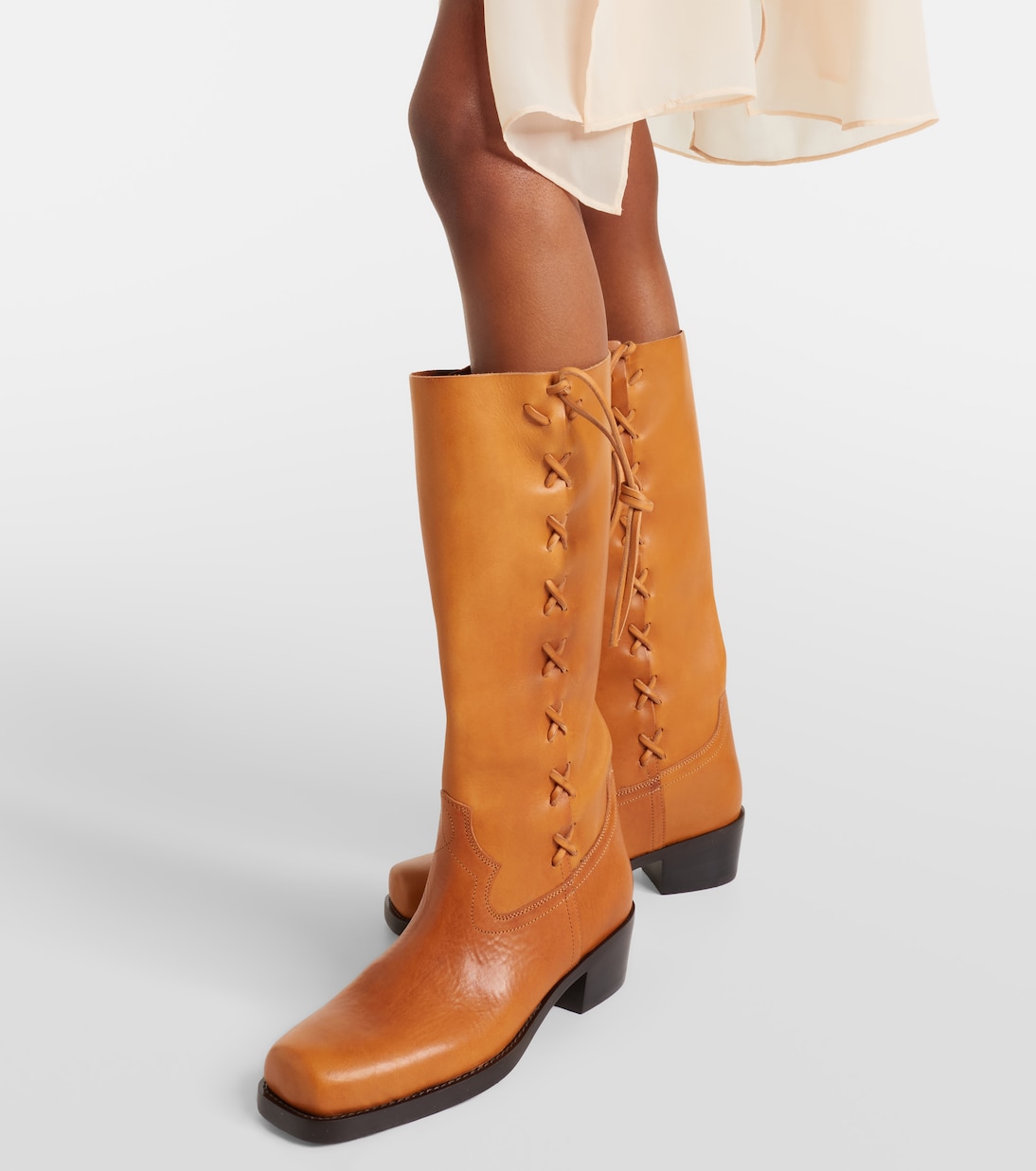 Roxanne leather knee-high boots | Paris Texas