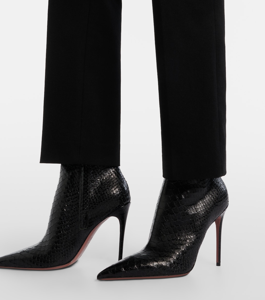 Vera 105 snake-effect leather ankle boots | Paris Texas