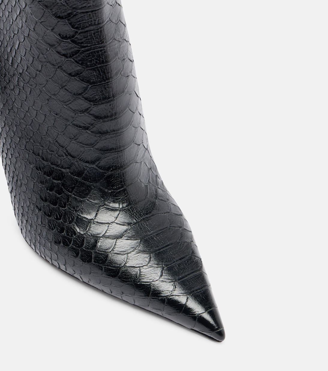 Vera 105 snake-effect leather ankle boots | Paris Texas