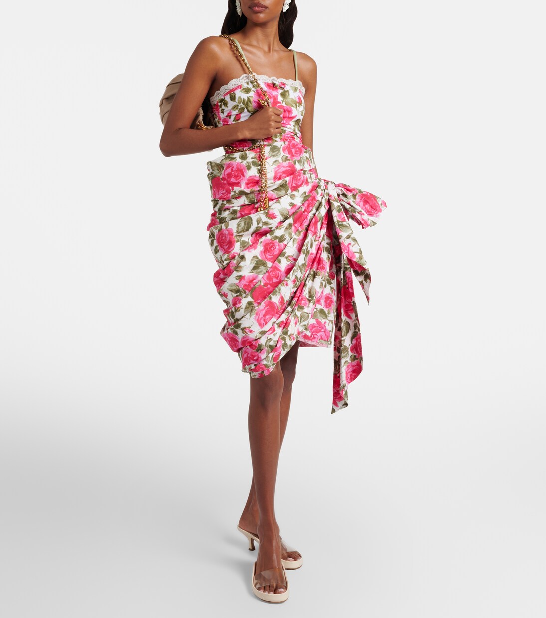 Bedruckter Body mit Spitze | Chloé