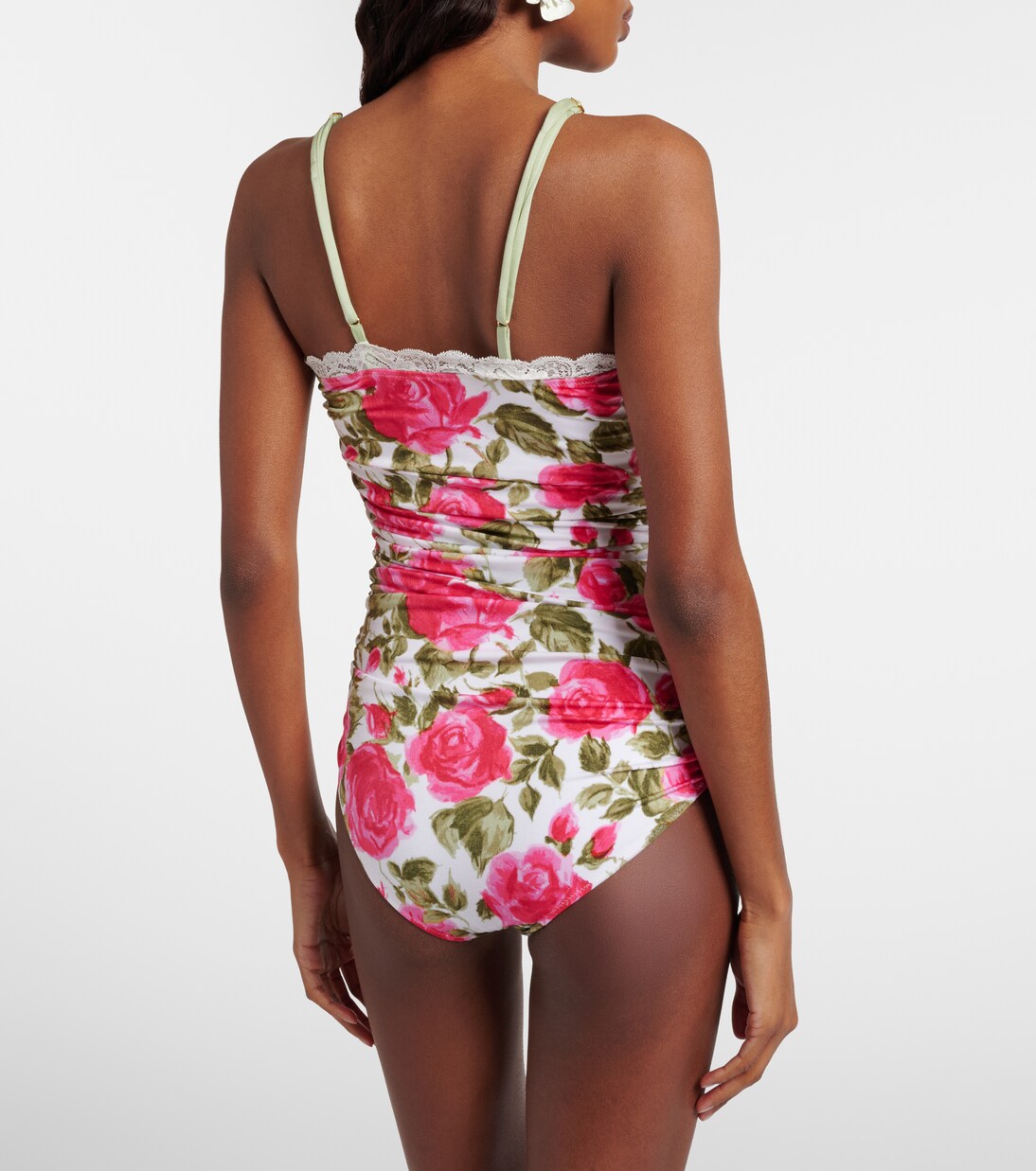 Bedruckter Body mit Spitze | Chloé