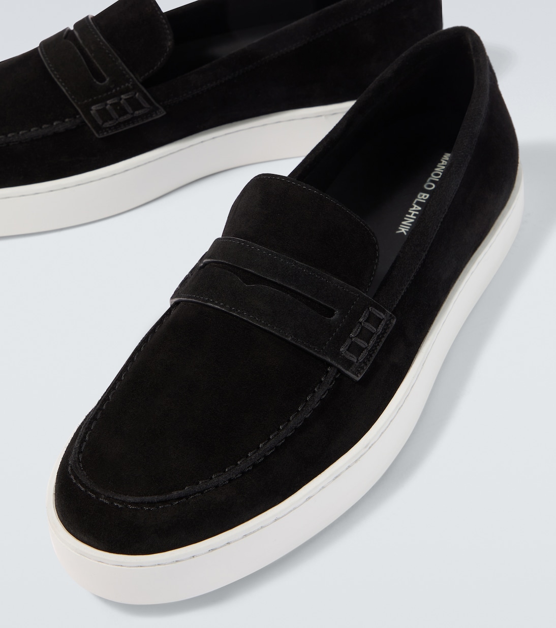 Ellis suede loafers | Manolo Blahnik