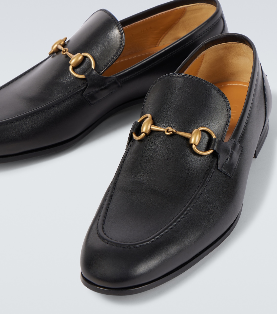 Gucci Jordaan Horsebit leather loafers in black Gucci Mytheresa