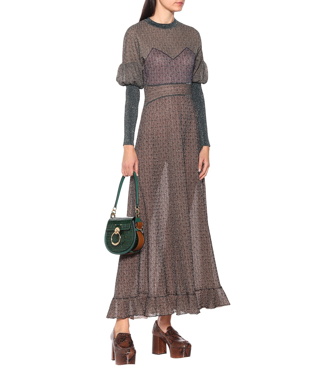 Abito in maglia con lamé | Chloé