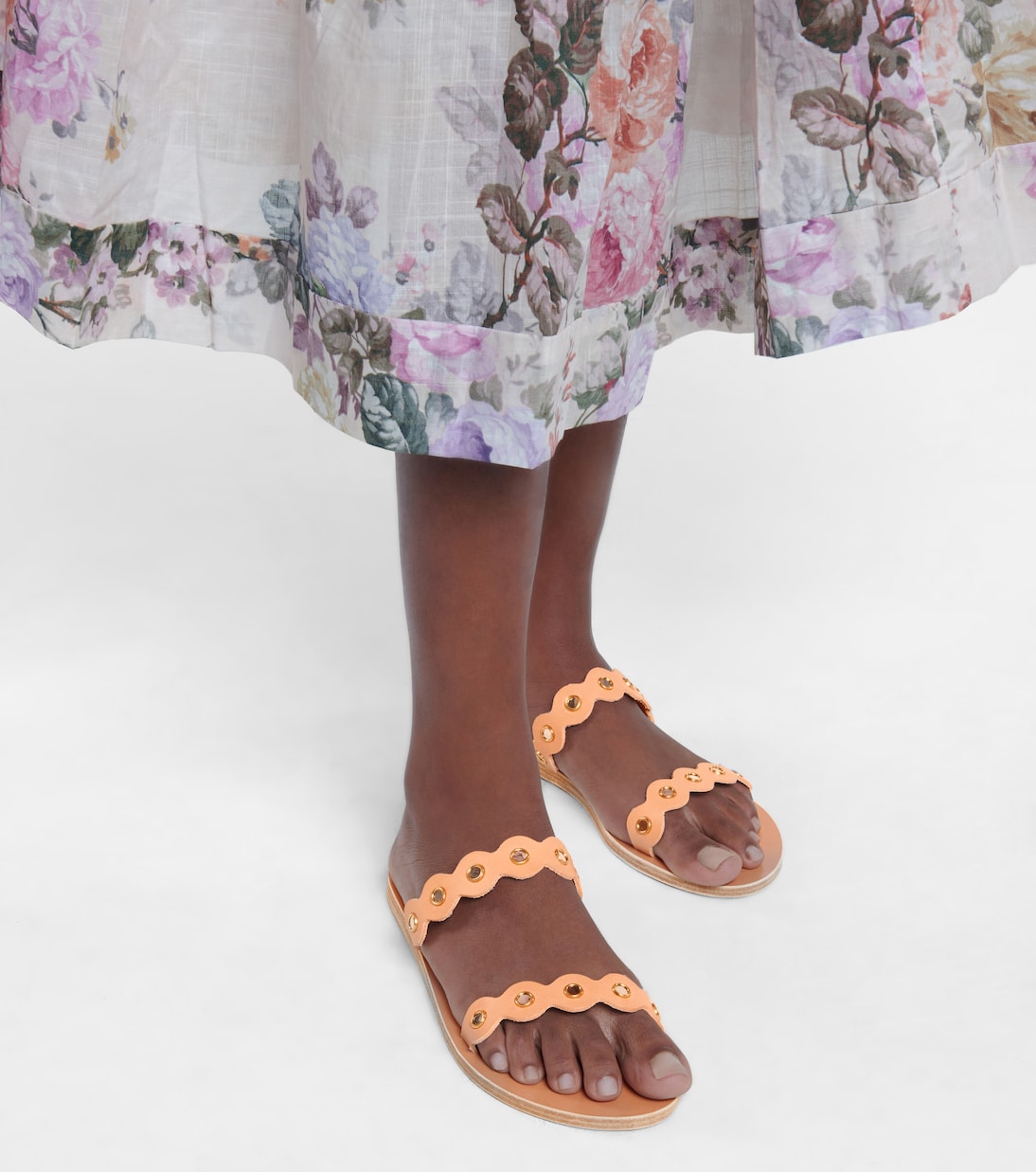Melia Mirrors leather sandals | Ancient Greek Sandals