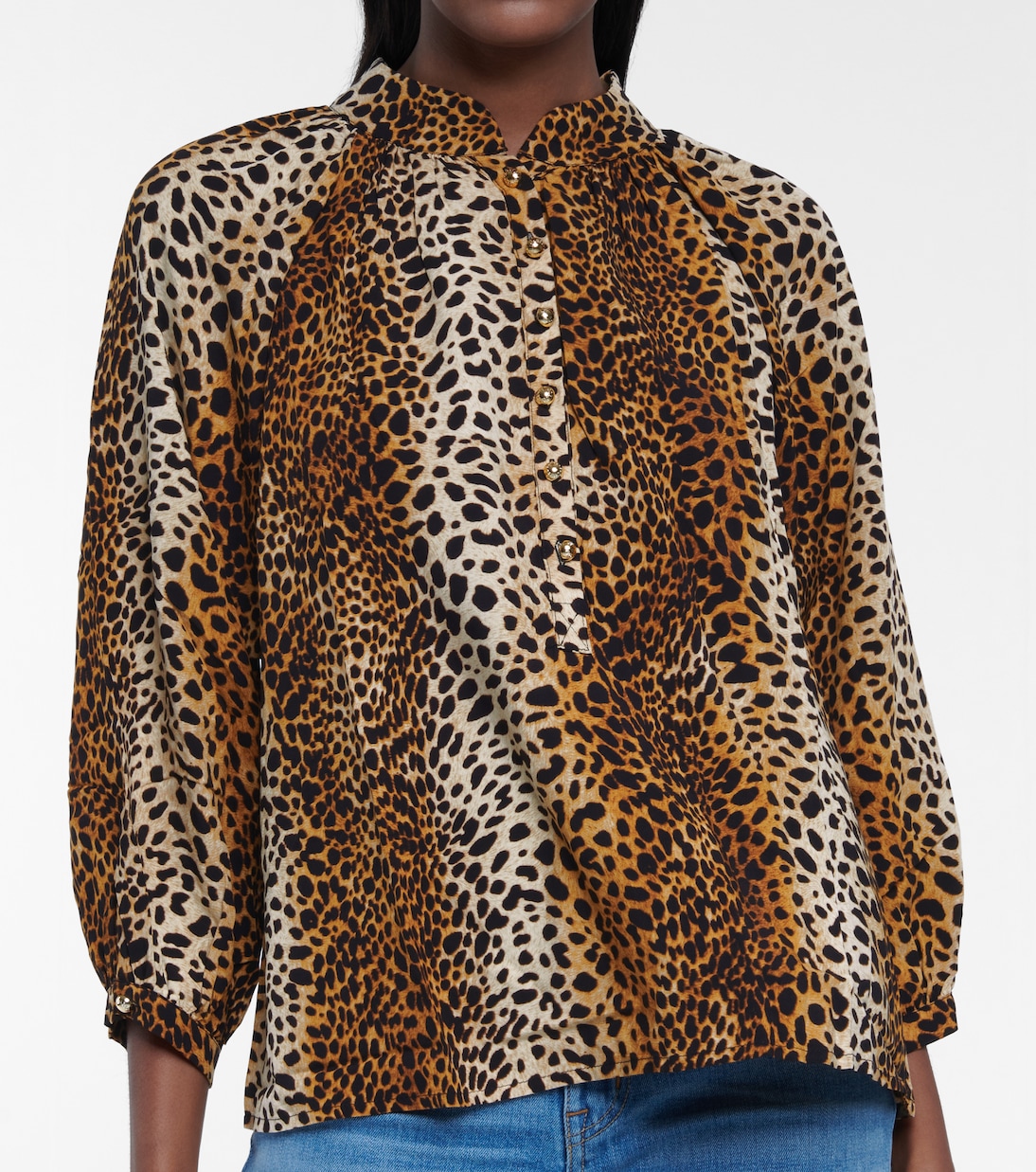 Lauri cheetah-print blouse | Melissa Odabash