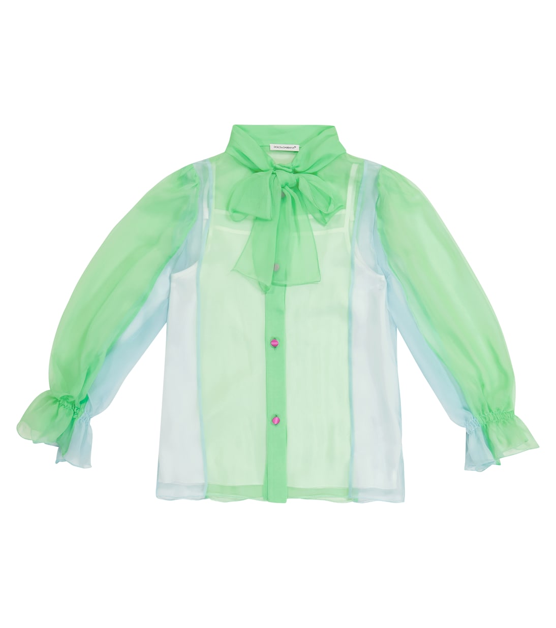 Camicia in chiffon di seta | Dolce&Gabbana Kids