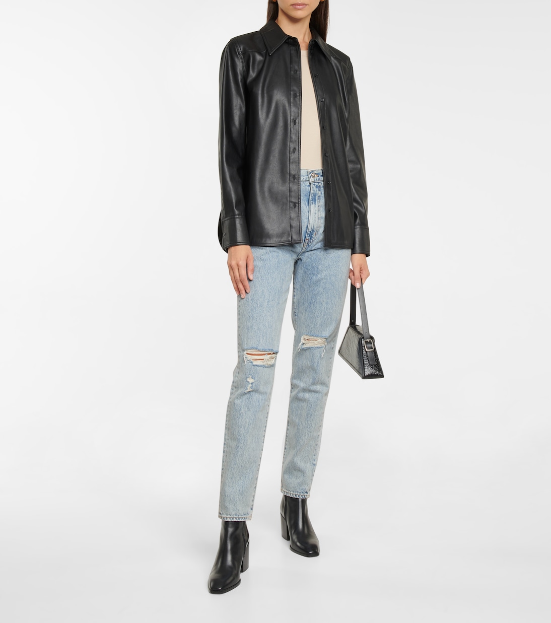 Beatnik high-rise distressed jeans | Slvrlake